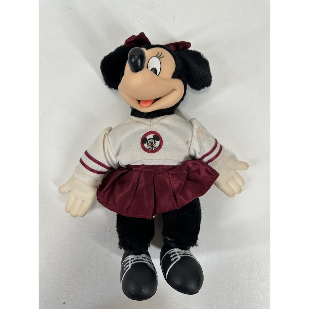 Minnie Mouse Applause‎ Cheerleader Doll 11" Vintage Souvenir Plush Toy